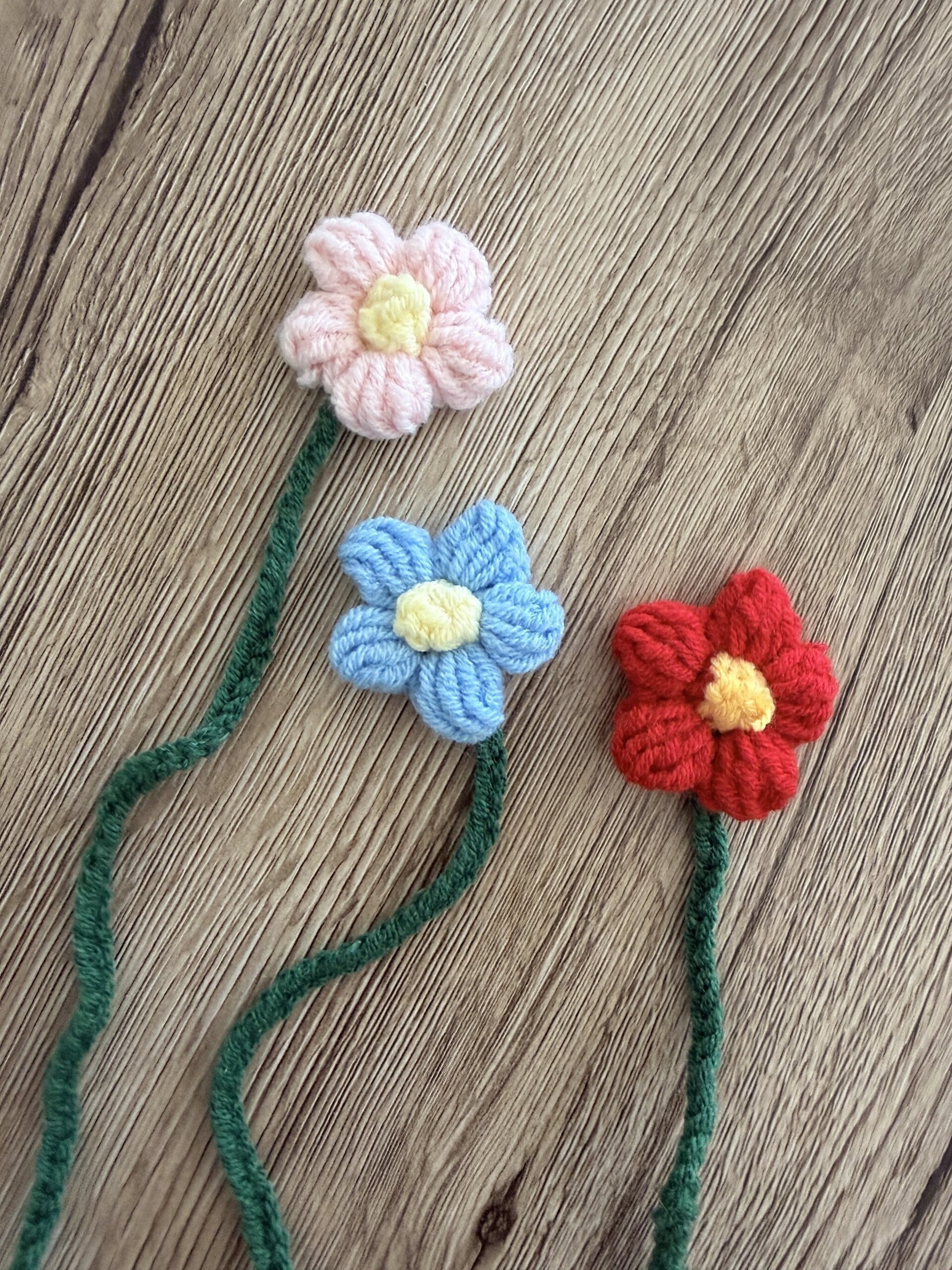 Marcapáginas Flor Crochet - 1