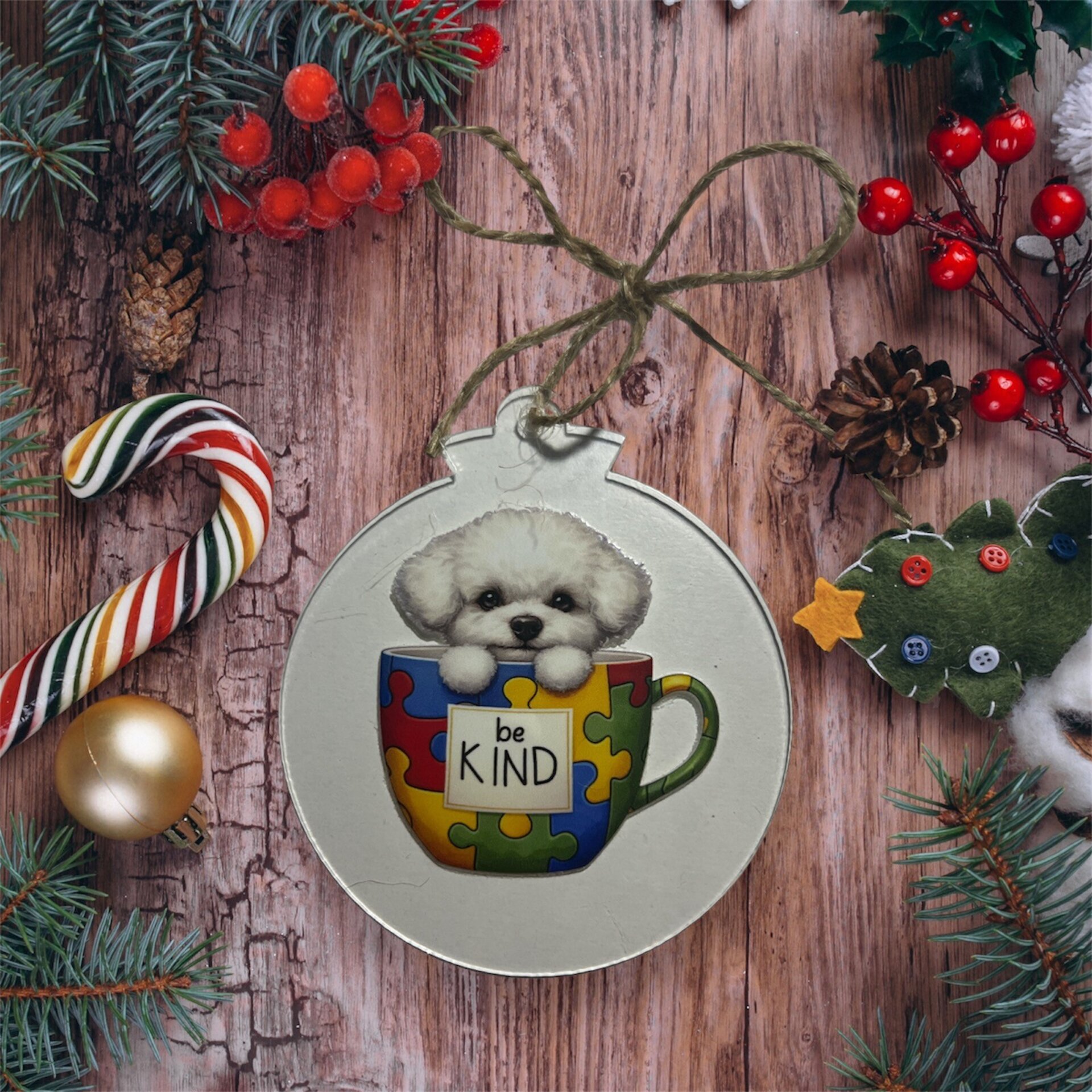 Colgantes Navidad Perritos - 3