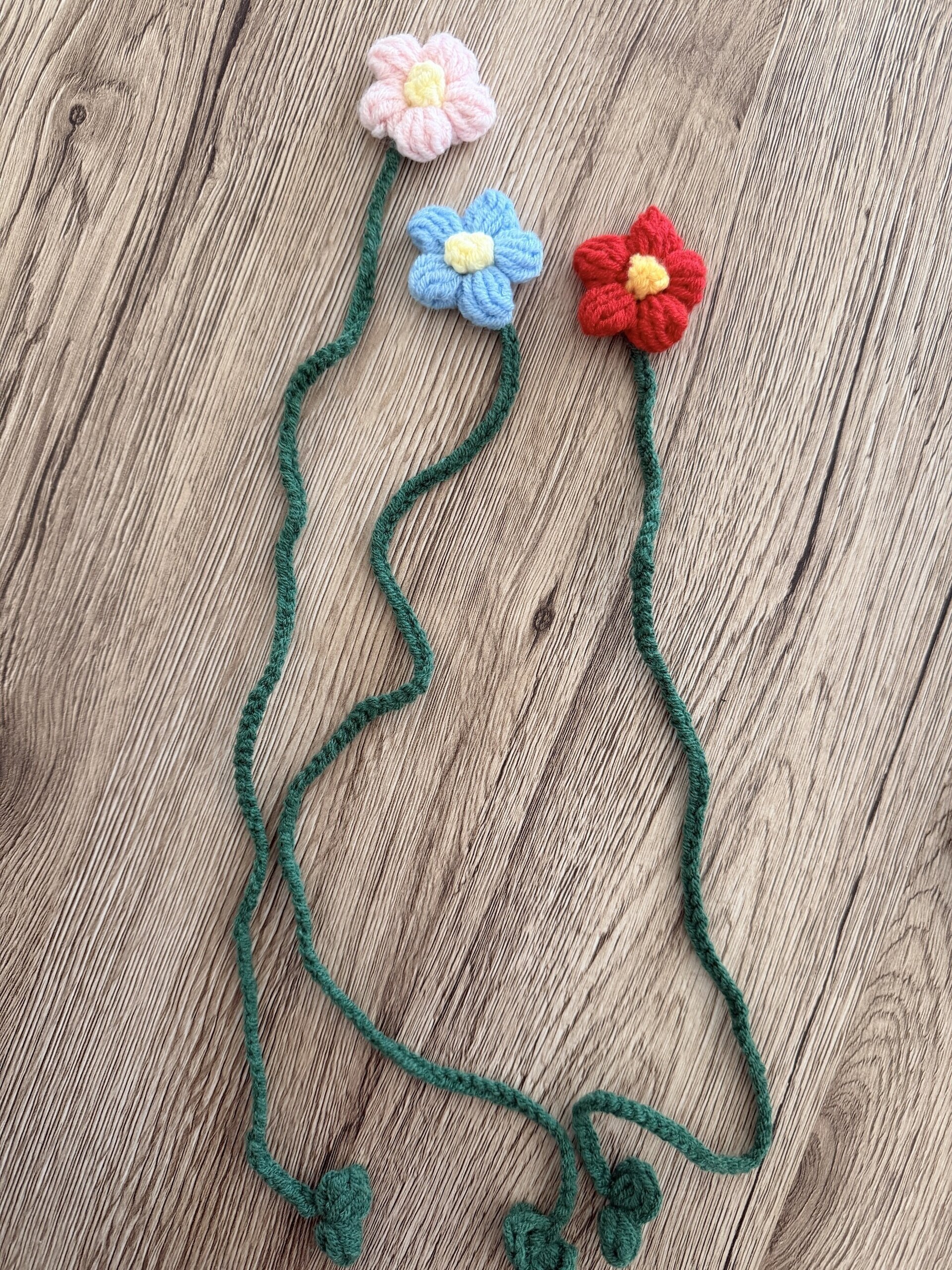 Marcapáginas Flor Crochet - 2