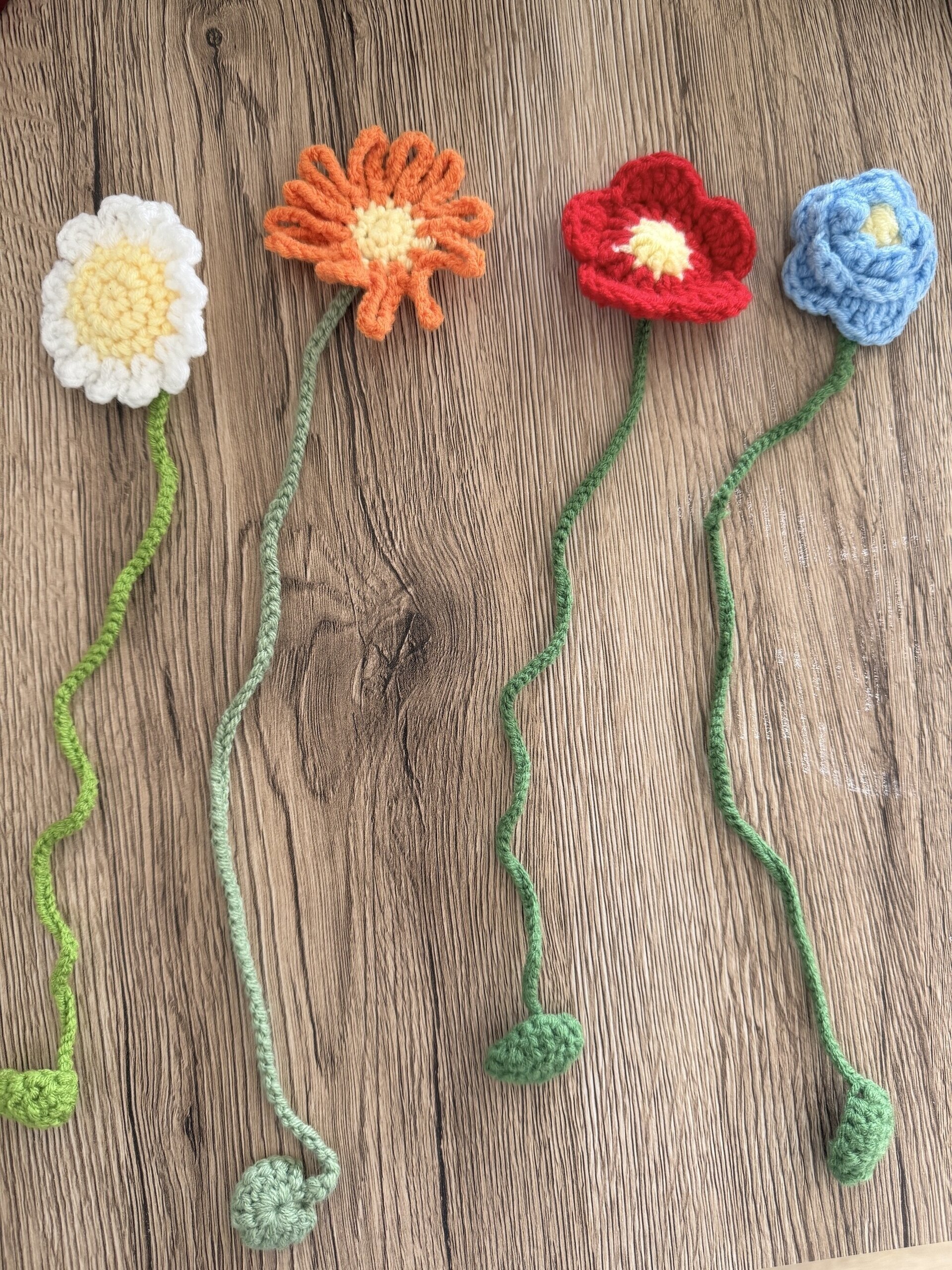 Marcapáginas Flor Crochet - 2